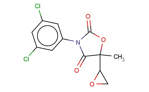 2,4-OXAZOLIDINEDIONE, 3-(3,5-DICHLOROPHENYL)-5-METHYL-5-OXIRANYL-